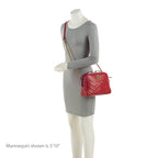 Gucci Matelasse Leather GG Marmont Chain Medium Shoulder Bag (SHF-a9tEkd)