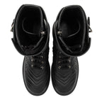 Gucci Matelasse Leather GG Marmont Charlotte Boots - Size 9 / 39