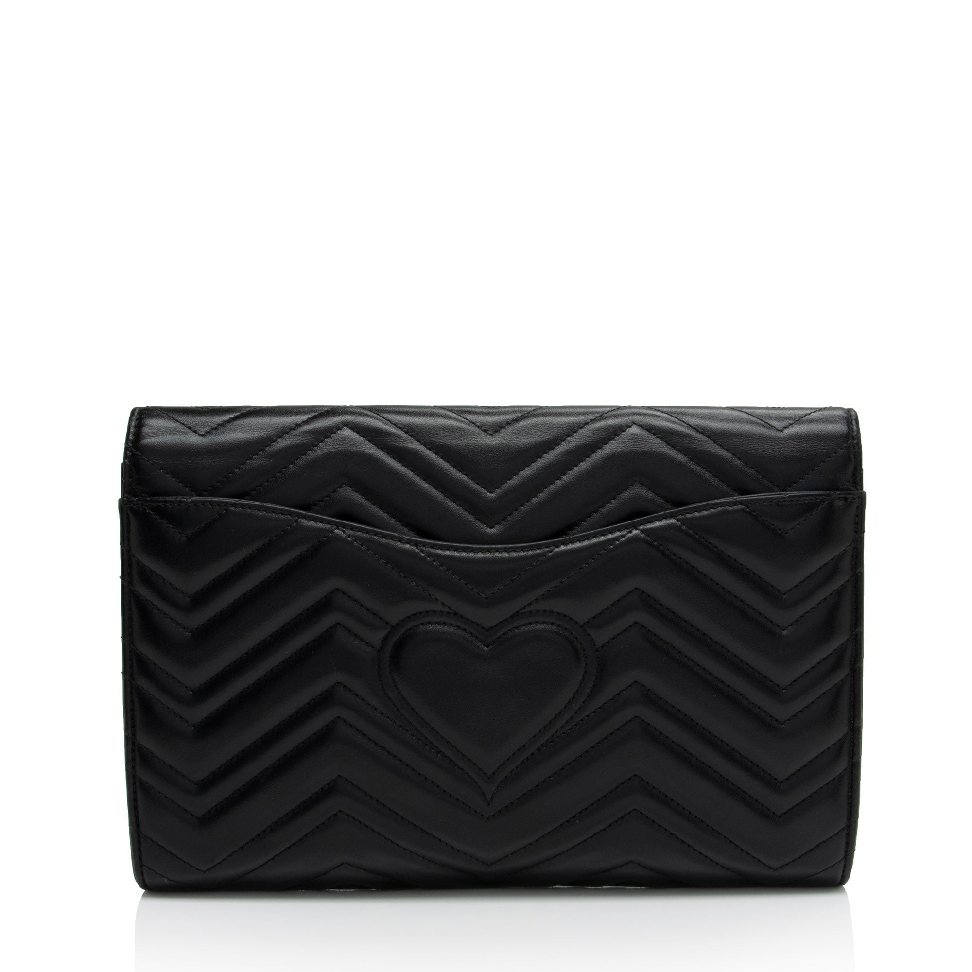 Gucci Matelasse Leather GG Marmont Clutch (SHF-v89K6D)