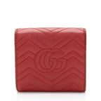 Gucci Matelasse Leather GG Marmont Compact Wallet