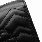 Gucci Matelasse Leather GG Marmont Compact Wallet