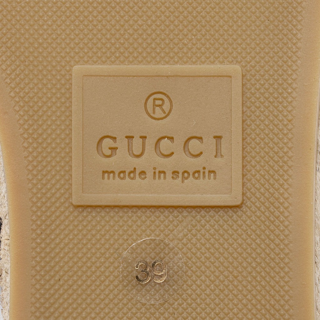 Gucci Matelasse Leather GG Marmont Espadrille Mules - Size 9 / 39 (SHF-kmOrCD)