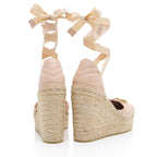 Gucci Matelasse Leather GG Marmont Espadrille Wedges - Size 7.5 / 37.5