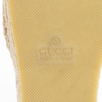 Gucci Matelasse Leather GG Marmont Espadrille Wedges - Size 7.5 / 37.5