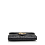 Gucci Matelasse Leather GG Marmont Flap Mini Wallet Bag (SHF-6xoeZx)
