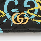 Gucci Matelasse Leather GG Marmont Ghost Card Holder