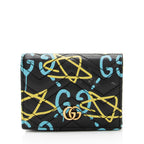 Gucci Matelasse Leather GG Marmont Ghost Card Holder