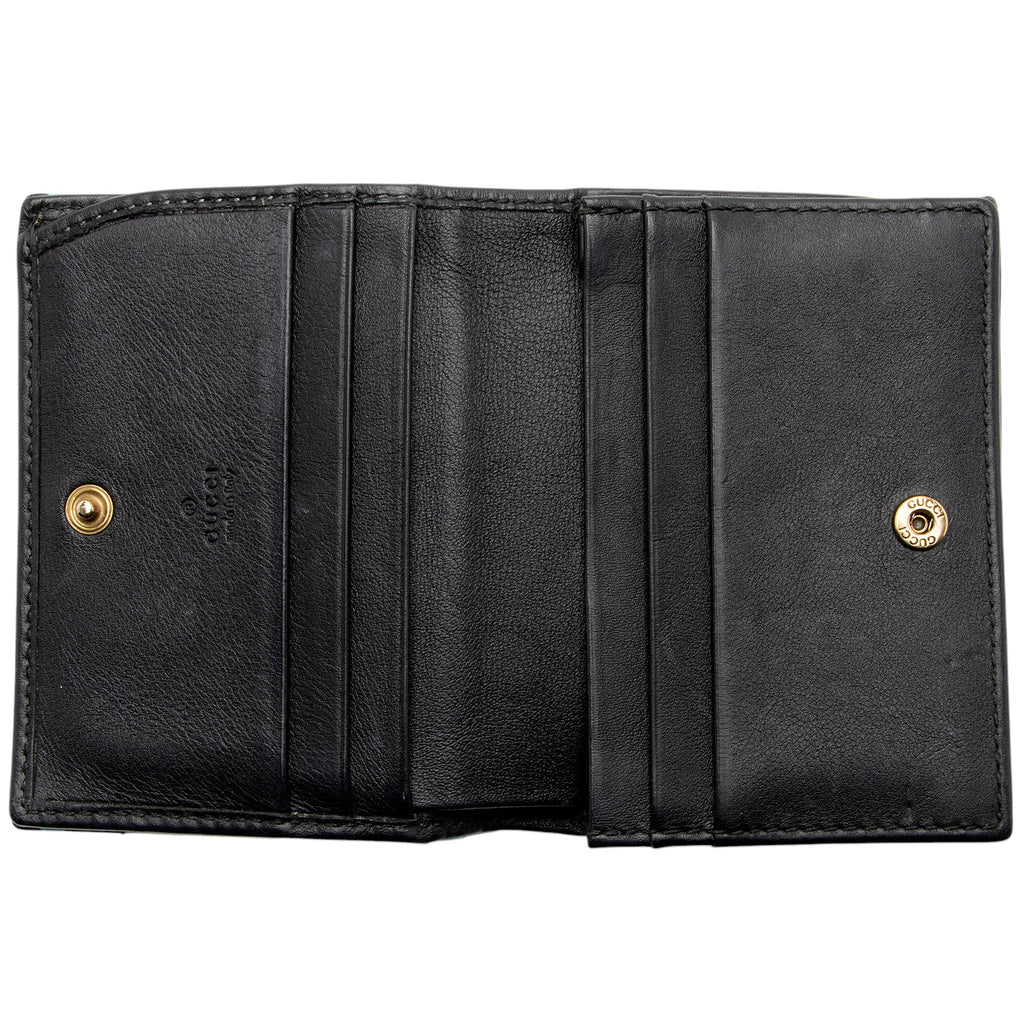 Gucci Matelasse Leather GG Marmont Ghost Card Holder