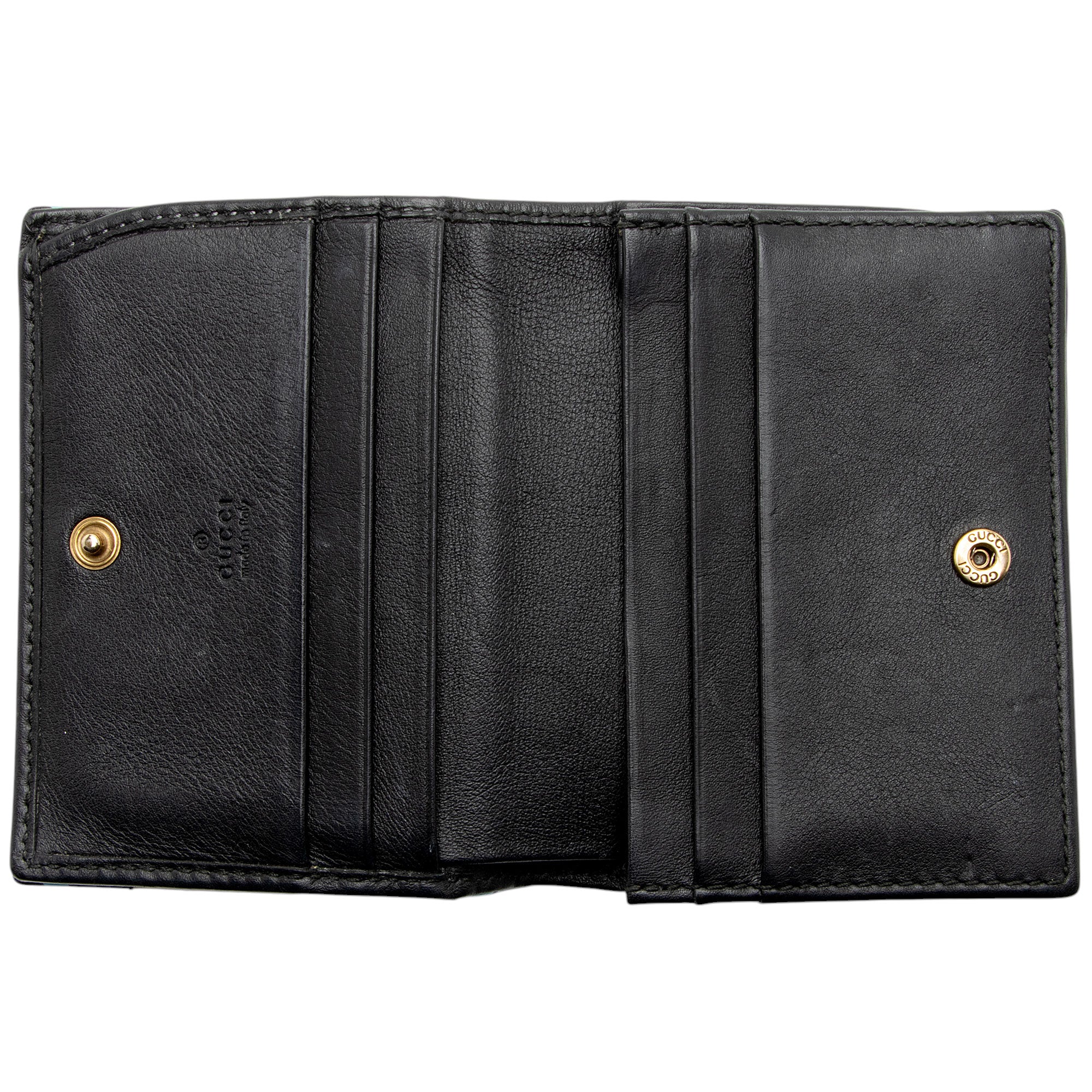 Gucci Matelasse Leather GG Marmont Ghost Card Holder