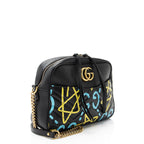 Gucci Matelasse Leather GG Marmont Ghost Medium Camera Bag