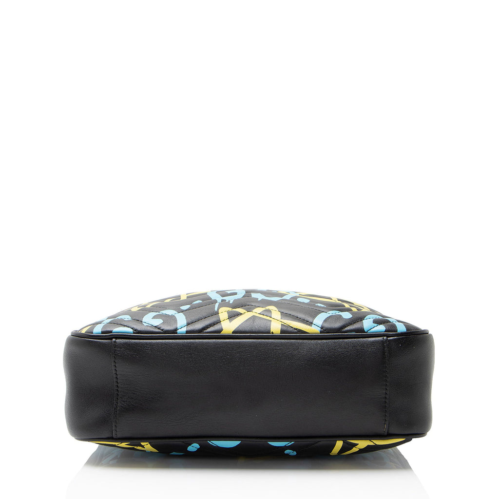 Gucci Matelasse Leather GG Marmont Ghost Medium Camera Bag