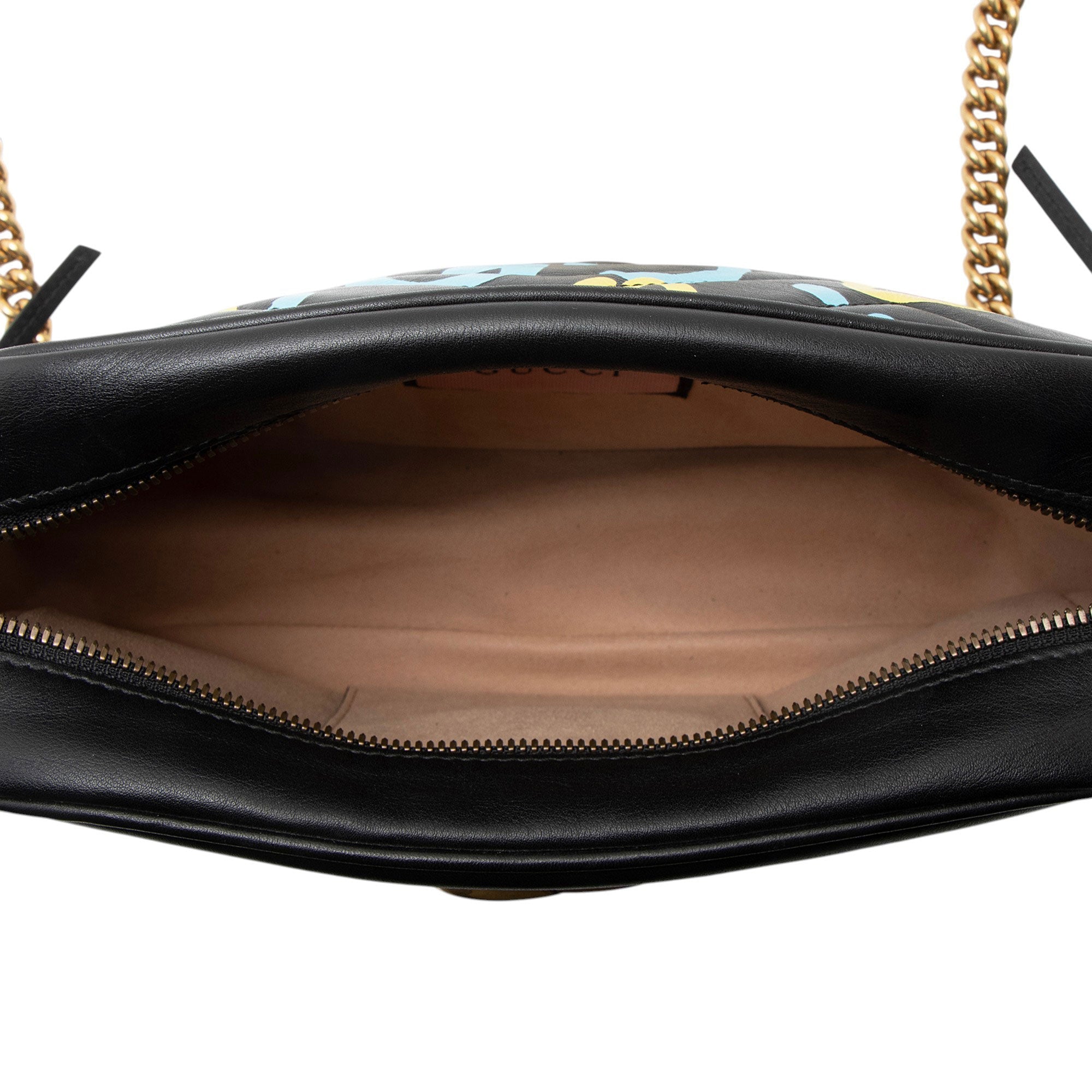 Gucci Matelasse Leather GG Marmont Ghost Medium Camera Bag