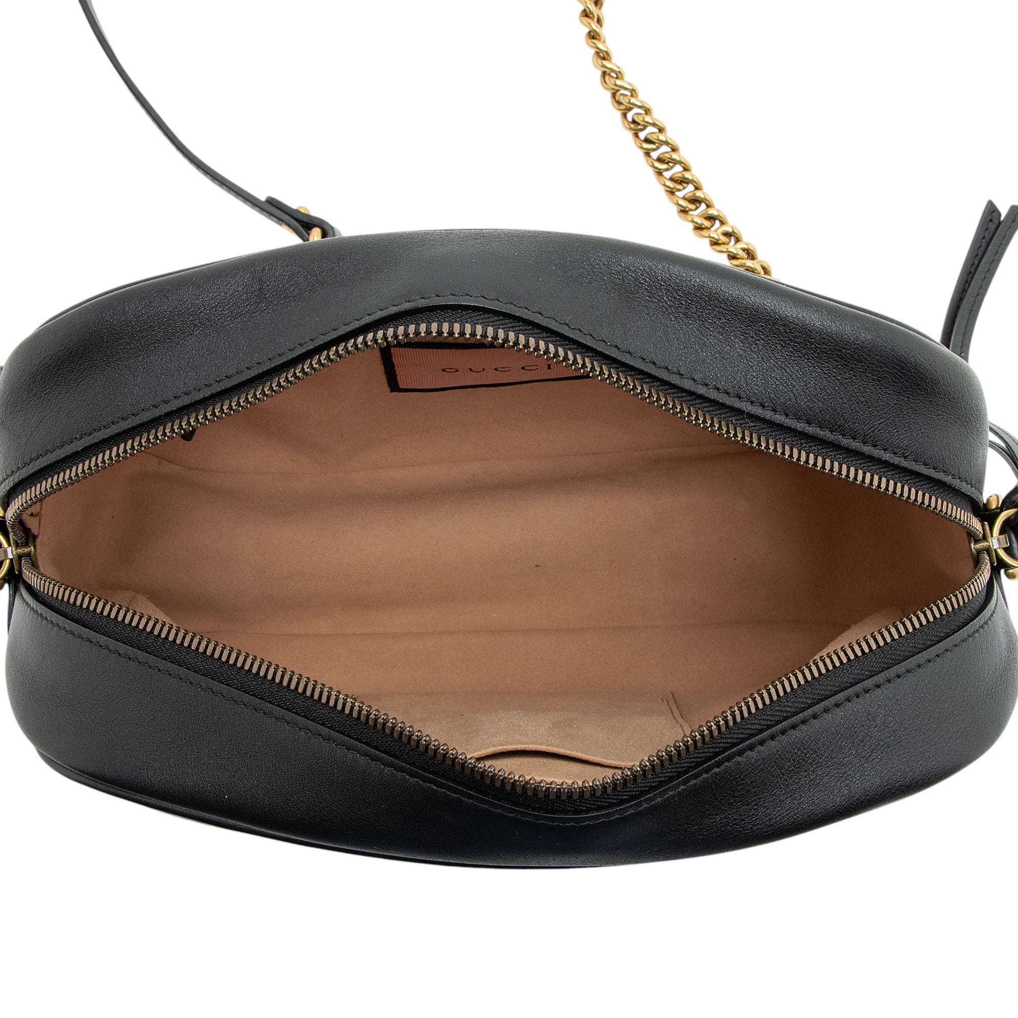 Gucci Matelasse Leather GG Marmont Ghost Medium Camera Bag