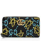 Gucci Matelasse GG Marmont Ghost Zip Around Wallet (SHF-nSlm24)