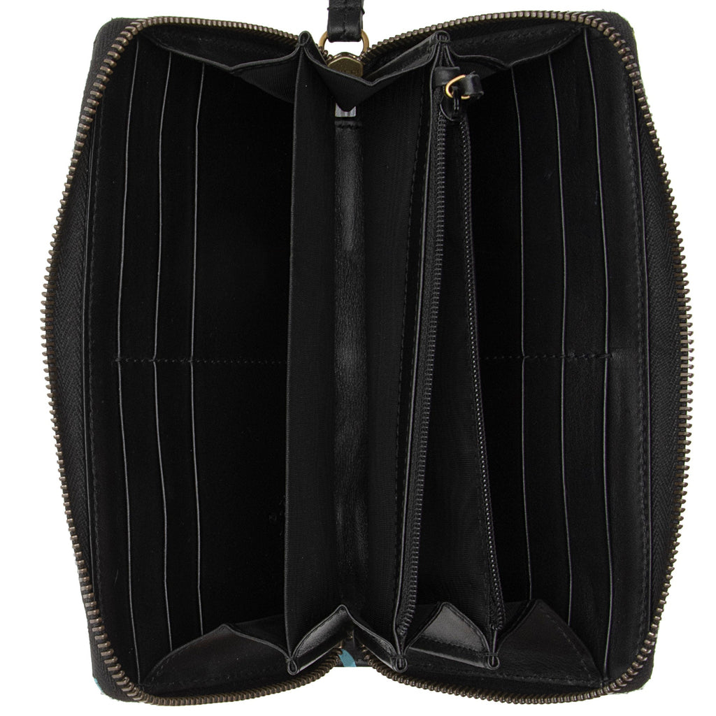 Gucci Matelasse GG Marmont Ghost Zip Around Wallet (SHF-nSlm24)