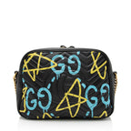 Gucci Matelasse Leather GG Marmont Ghost Medium Shoulder Bag (SHF-PG5oxV)