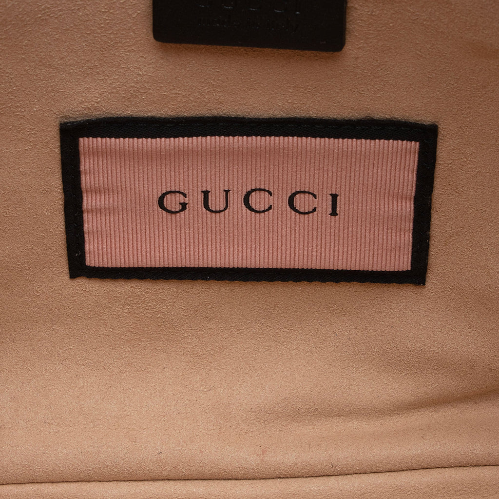 Gucci Matelasse Leather GG Marmont Ghost Medium Shoulder Bag (SHF-PG5oxV)