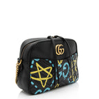 Gucci Matelasse Leather GG Marmont Ghost Medium Shoulder Bag (SHF-PG5oxV)
