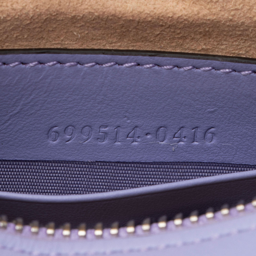 Gucci Matelasse Leather GG Marmont Half Moon Mini Shoulder Bag (SHF-OFIt7E)