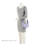 Gucci Matelasse Leather GG Marmont Half Moon Mini Shoulder Bag (SHF-OFIt7E)