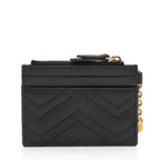 Gucci Matelasse Leather GG Marmont Keychain Card Holder (SHF-amPgBl)
