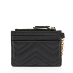 Gucci Matelasse Leather GG Marmont Keychain Card Holder