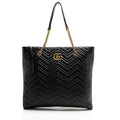 Gucci Matelasse Leather GG Marmont Large Chain Tote