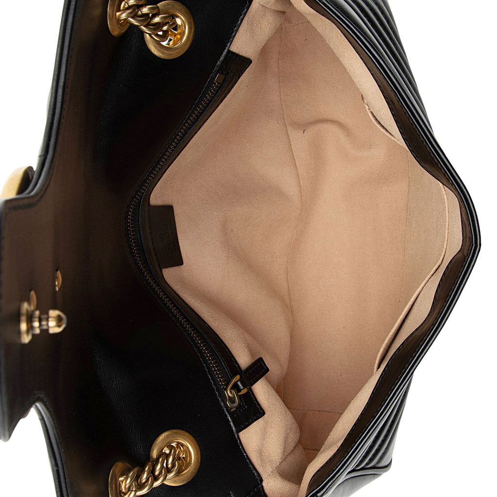 Gucci Matelasse Leather GG Marmont Large Flap Bag