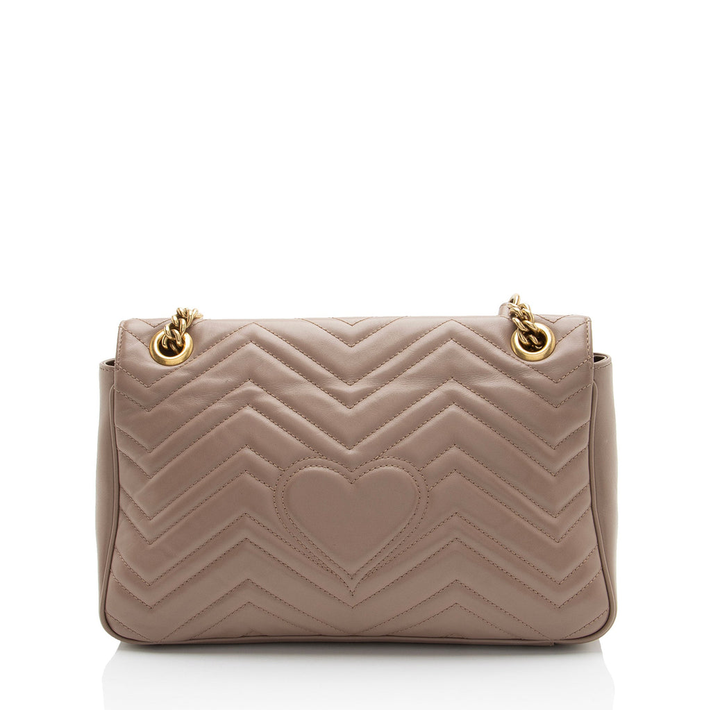 Gucci Matelasse Leather GG Marmont Large Flap Bag