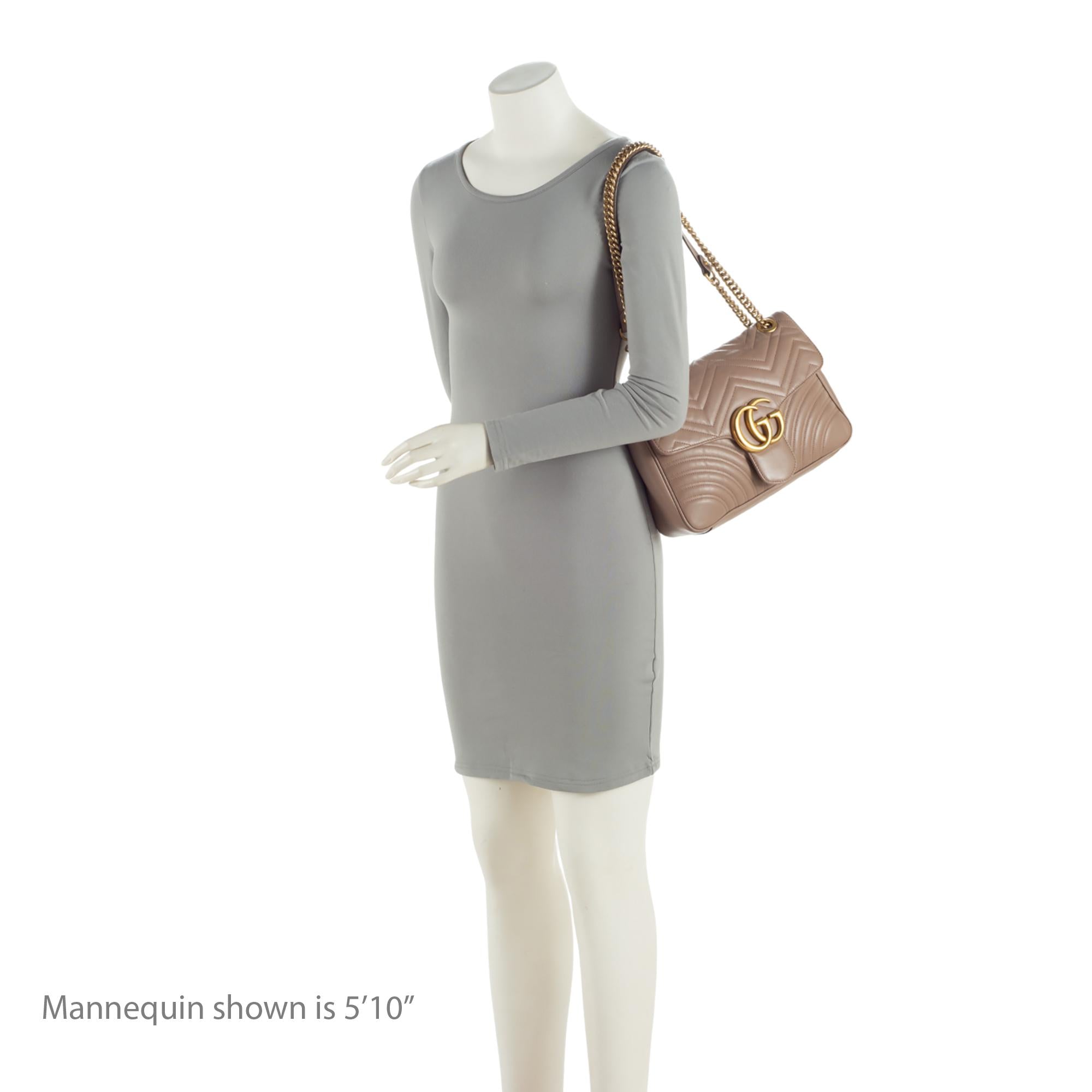 Gucci Matelasse Leather GG Marmont Large Flap Bag