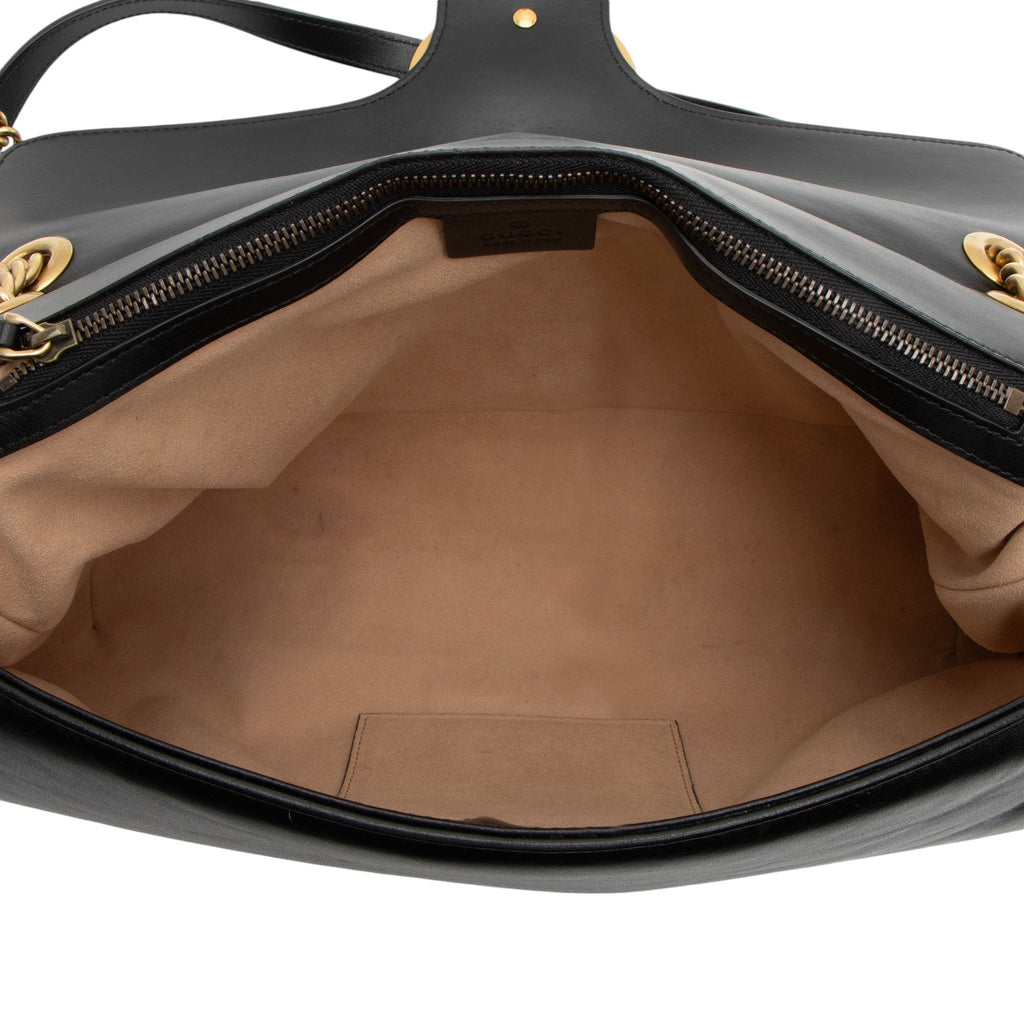 Gucci Matelasse Leather GG Marmont XL Flap Bag