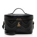 Gucci Matelasse Leather GG Marmont Vanity Large Top Handle