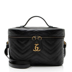 Gucci Matelasse Leather GG Marmont Vanity Large Top Handle