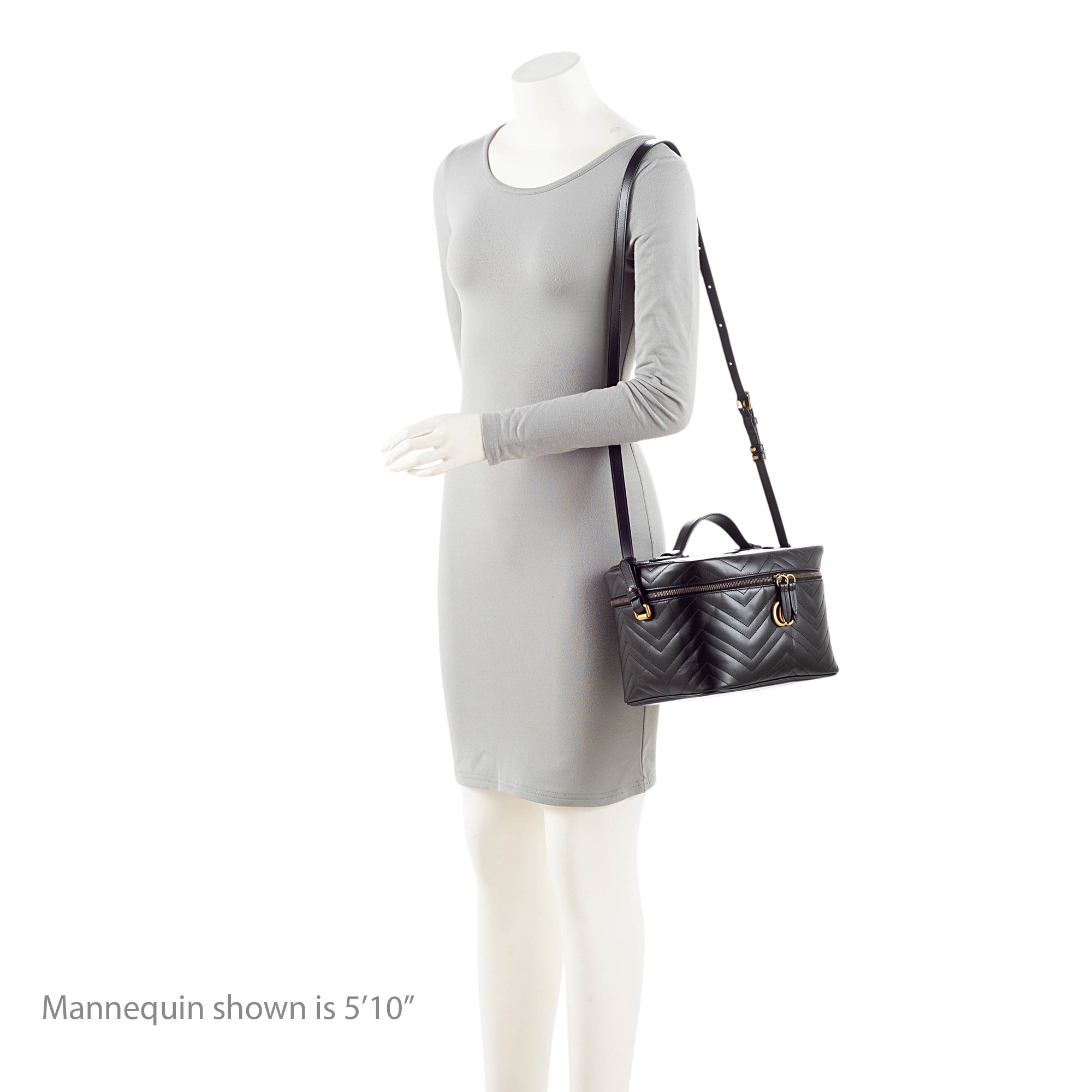 Gucci Matelasse Leather GG Marmont Vanity Large Top Handle
