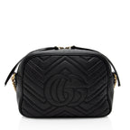 Gucci Matelasse Leather GG Marmont Large Camera Bag