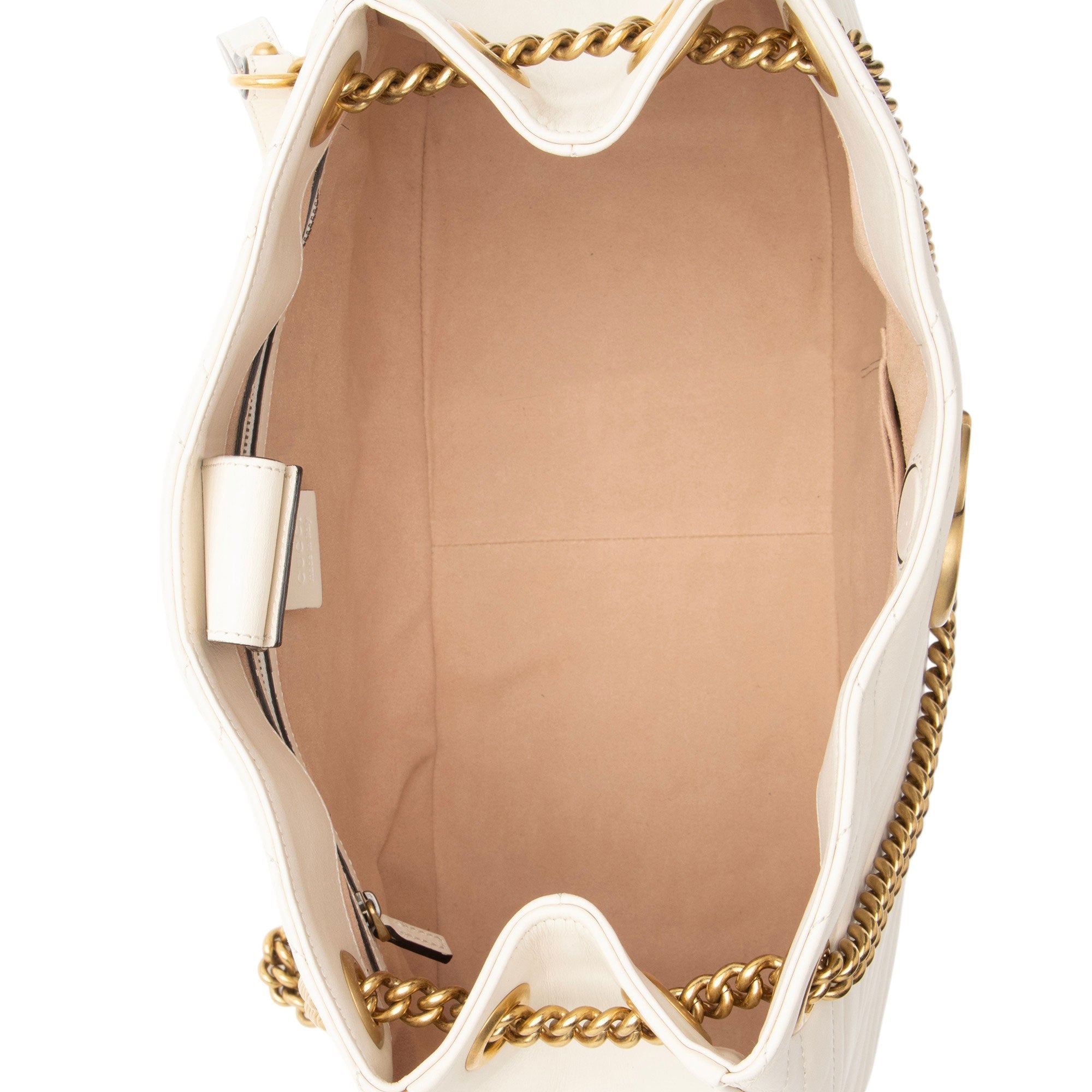 Gucci Matelasse Leather GG Marmont Medium Chain Shoulder Bag