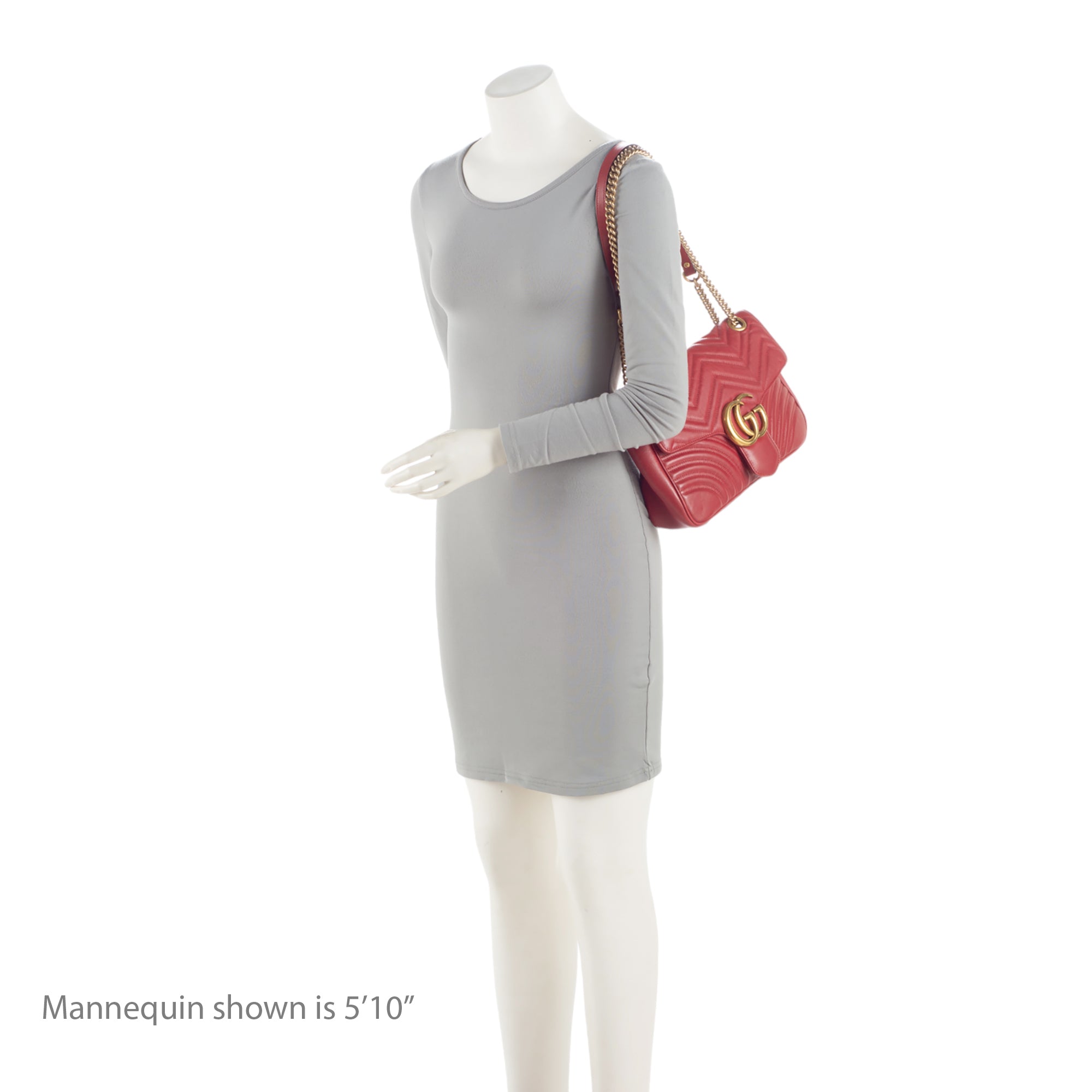 Gucci Matelasse Leather GG Marmont Medium Flap Bag (SHF-nwt9t4)