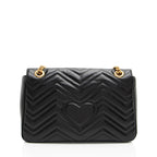 Gucci Matelasse Leather GG Marmont Medium Flap Bag (SHF-Xorpjv)