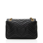 Gucci Matelasse Leather GG Marmont Medium Flap Bag