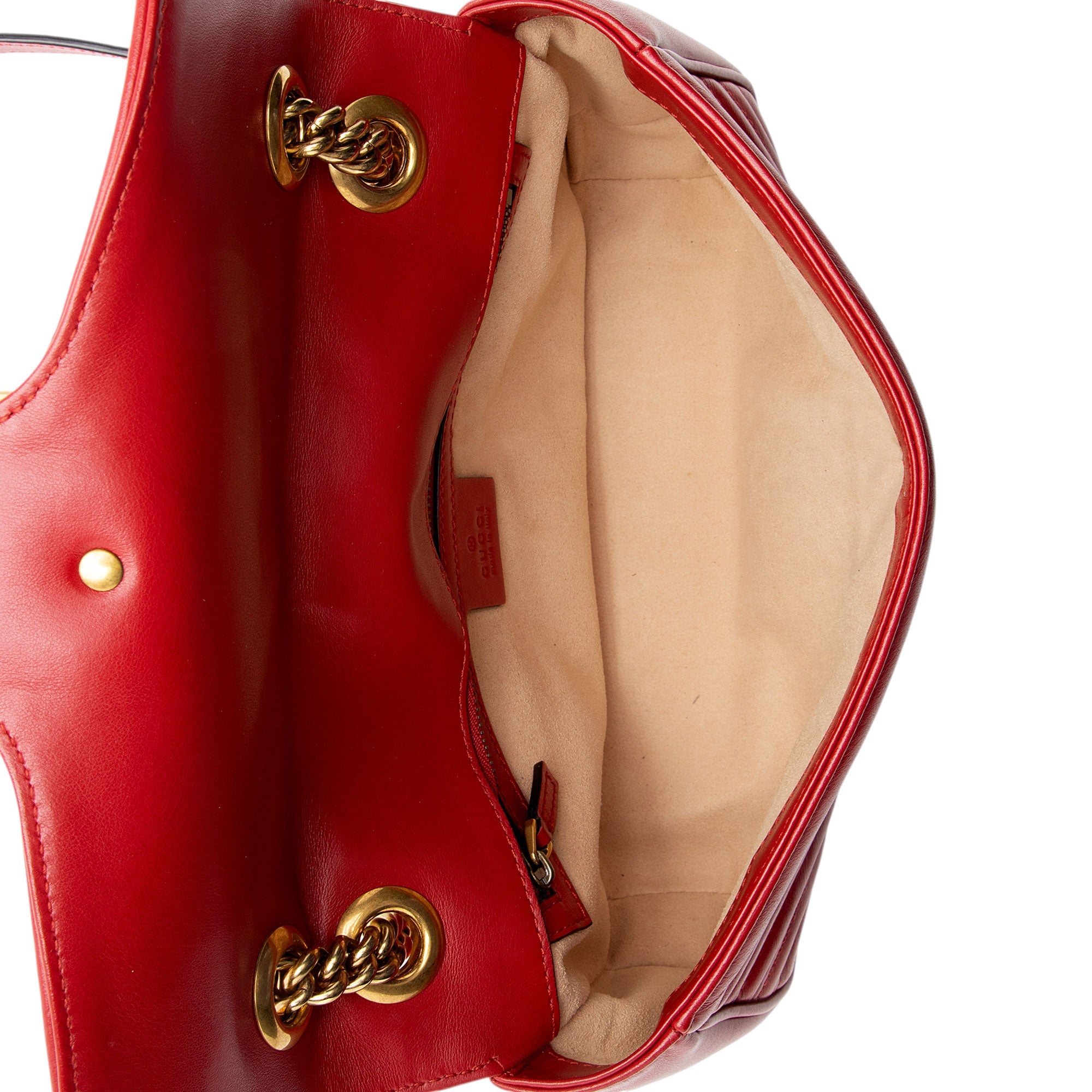 Gucci Matelasse Leather GG Marmont Medium Flap Bag