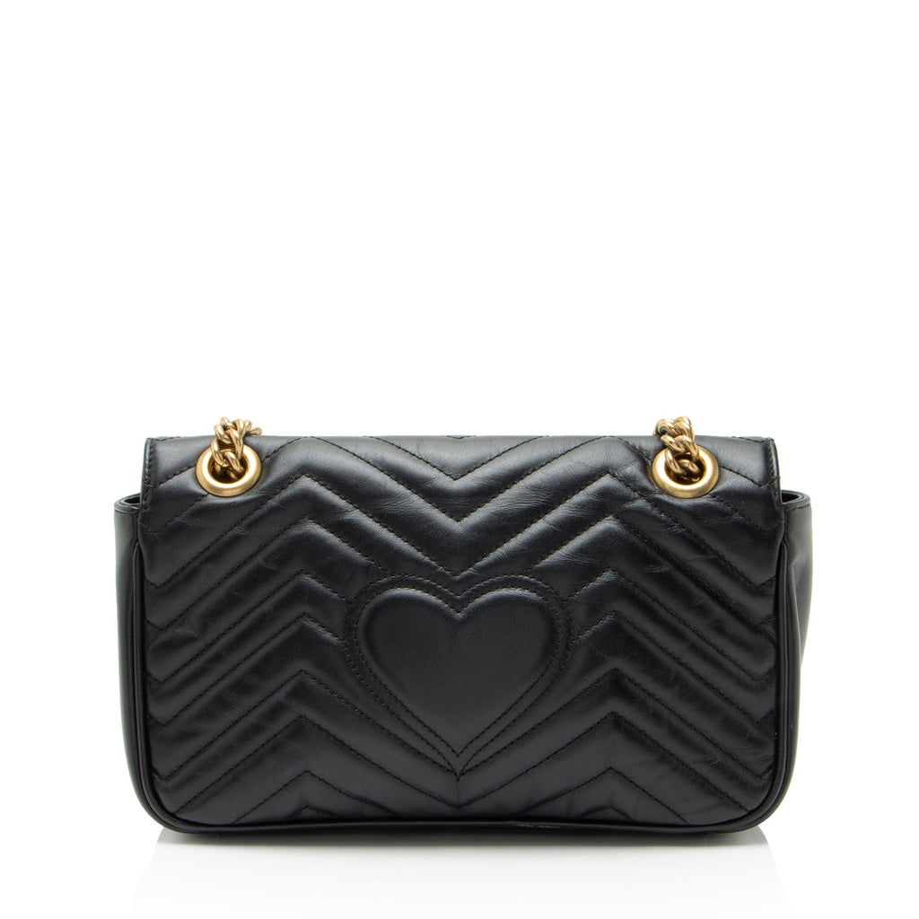 Gucci Matelasse Leather GG Marmont Medium Flap Bag