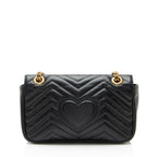 Gucci Matelasse Leather GG Marmont Medium Flap Bag