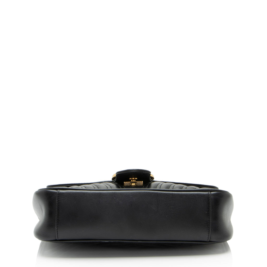 Gucci Matelasse Leather GG Marmont Medium Flap Bag