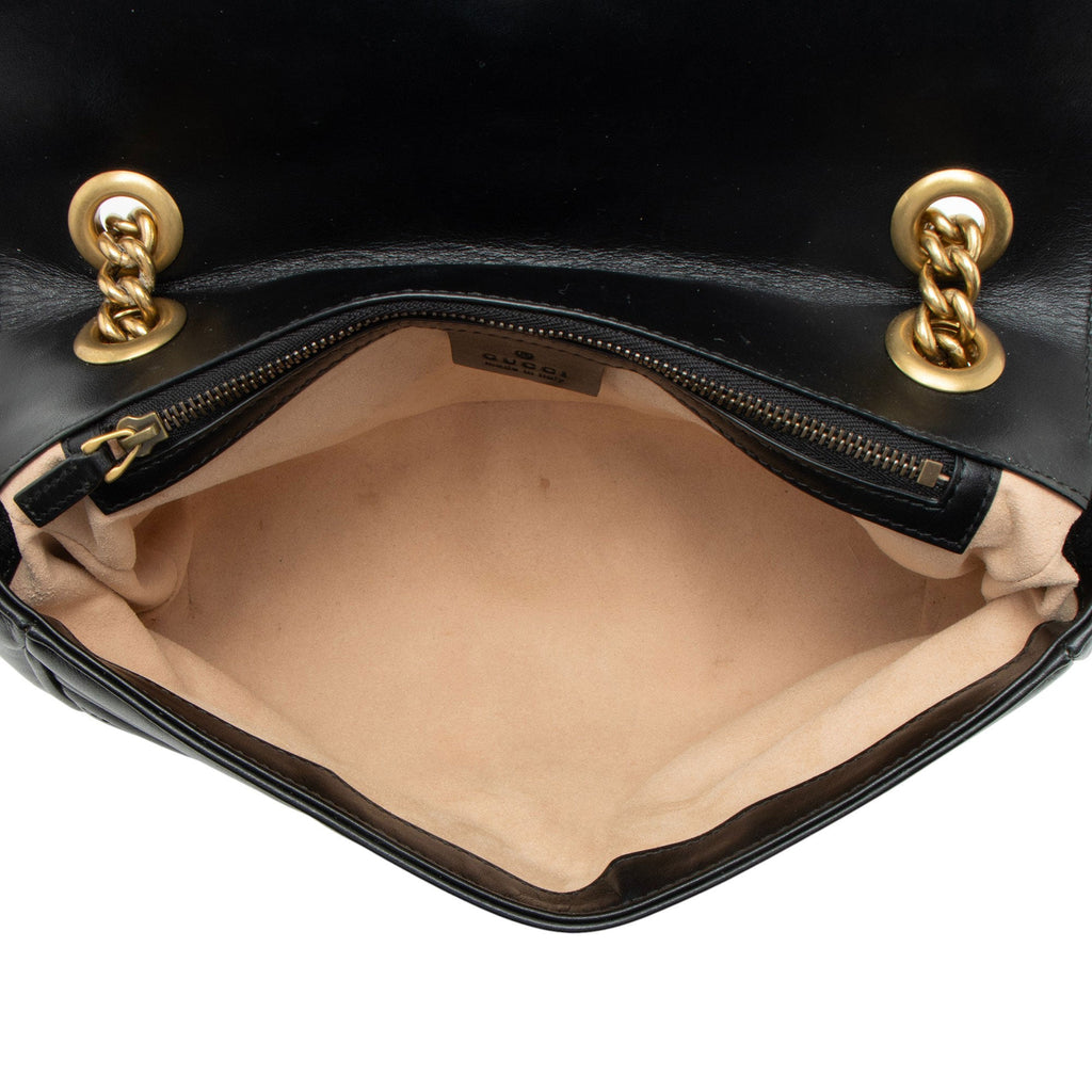 Gucci Matelasse Leather GG Marmont Medium Flap Bag