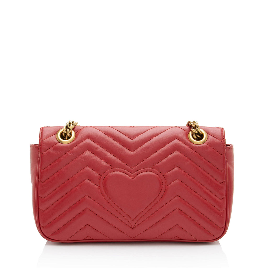 Gucci Matelasse Leather GG Marmont Medium Flap Bag