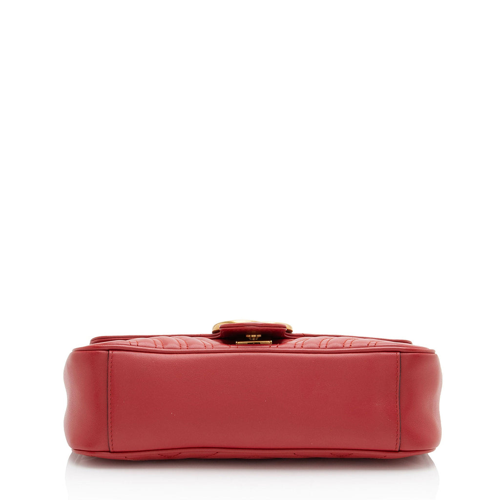 Gucci Matelasse Leather GG Marmont Medium Flap Bag