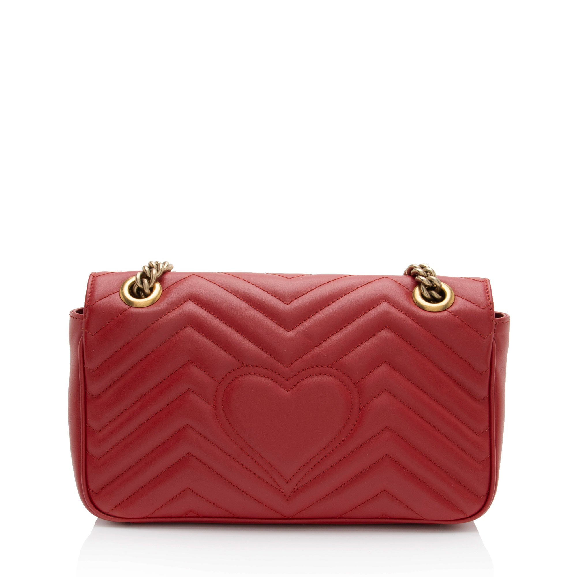 Gucci Matelasse Leather GG Marmont Medium Flap Bag