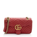Gucci Matelasse Leather GG Marmont Medium Flap Bag