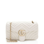 Gucci Matelasse Leather GG Marmont Medium Flap Bag