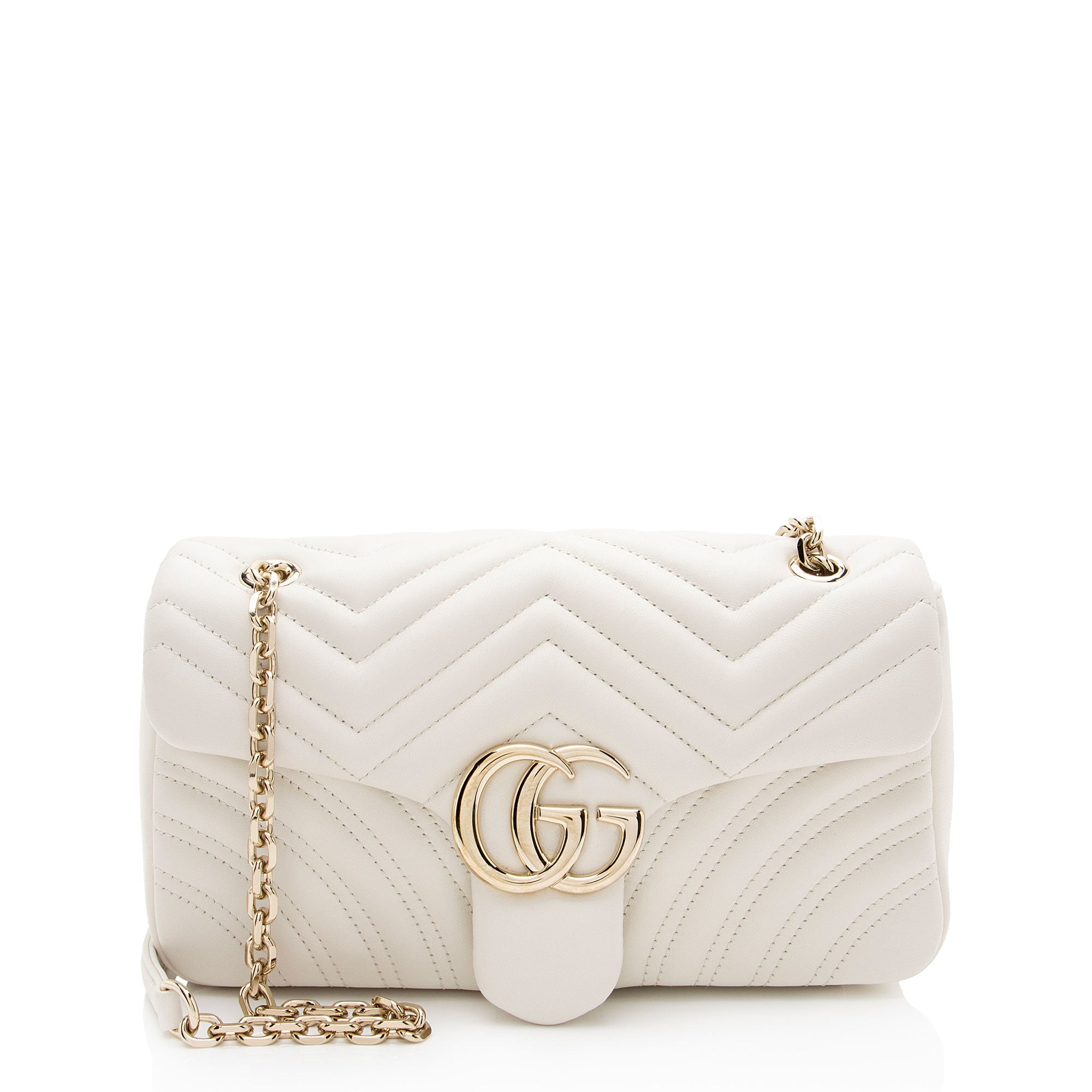 Gucci Matelasse Leather GG Marmont Medium Flap Bag